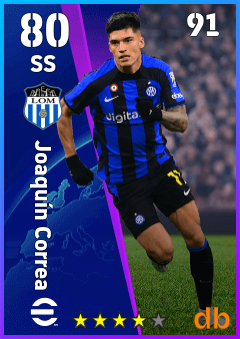 Joaquín Correa eFootball player card