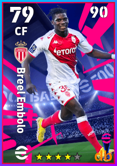 Breel Embolo — CF, OVR 79, MAX 90