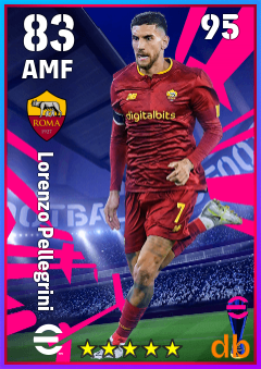 Lorenzo Pellegrini — AMF, OVR 83, MAX 95