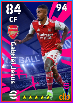 Gabriel Jesus — CF, OVR 84, MAX 94