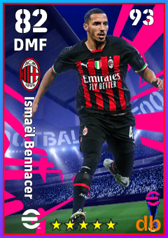 Ismaël Bennacer — DMF, OVR 82, MAX 93