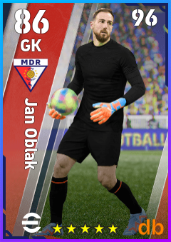 Jan Oblak — GK, OVR 86, MAX 96