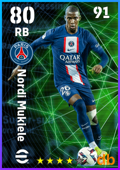 Nordi Mukiele — RB, OVR 80, MAX 91