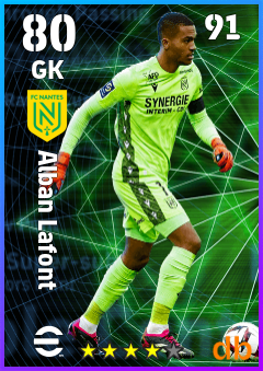 Alban Lafont — GK, OVR 80, MAX 91