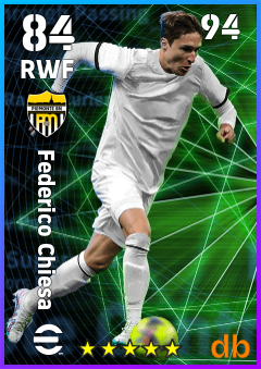 Federico Chiesa — RWF, OVR 84, MAX 94