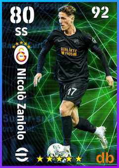 Nicolò Zaniolo — SS, OVR 80, MAX 92
