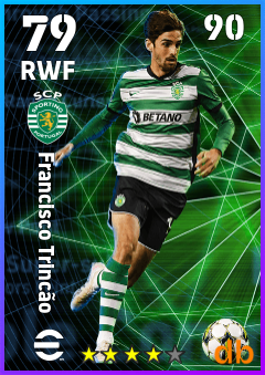 Francisco Trincão — RWF, OVR 79, MAX 90