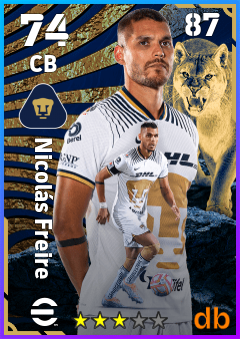 Nicolás Freire — CB, OVR 74, MAX 87