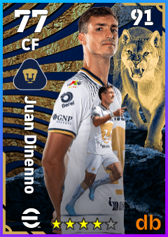 Juan Dinenno — CF, OVR 77, MAX 91