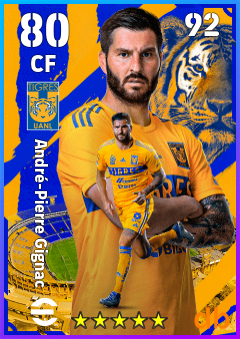 André-Pierre Gignac — CF, OVR 80, MAX 92