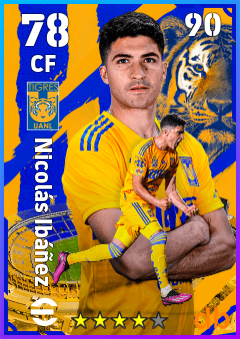Nicolás Ibáñez — CF, OVR 78, MAX 90
