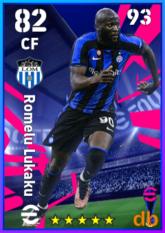 Romelu Lukaku — CF, OVR 82, MAX 93