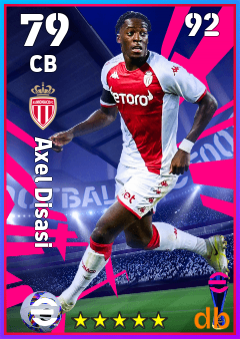 Axel Disasi — CB, OVR 79, MAX 92