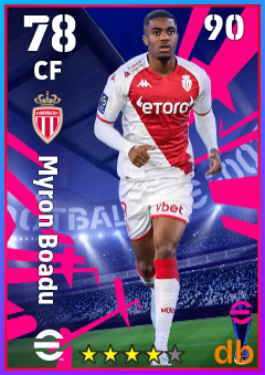 Myron Boadu — CF, OVR 78, MAX 90