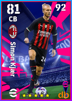 Simon Kjær — CB, OVR 81, MAX 92