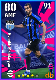 Henrikh Mkhitaryan — AMF, OVR 80, MAX 91