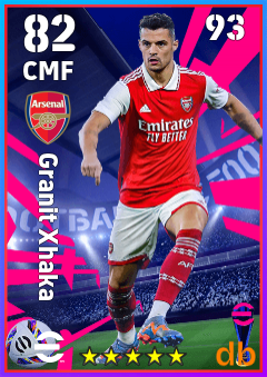 Granit Xhaka — CMF, OVR 82, MAX 93
