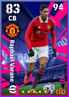 Raphaël Varane eFootball player card