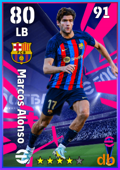 Marcos Alonso — LB, OVR 80, MAX 91