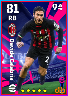Davide Calabria — RB, OVR 81, MAX 94