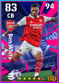 Ben White — CB, OVR 83, MAX 94