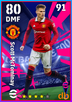 Scott McTominay — DMF, OVR 80, MAX 91