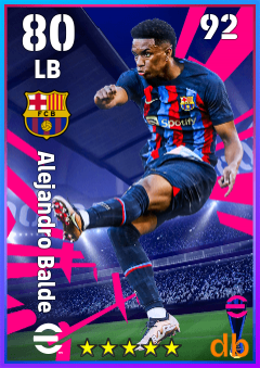 Alejandro Balde eFootball player card