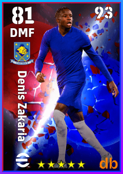 Denis Zakaria — DMF, OVR 81, MAX 93