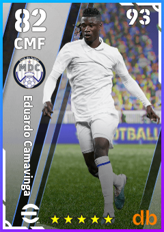 Eduardo Camavinga — CMF, OVR 82, MAX 93