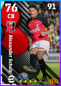 Alexander Scholz — CB, OVR 76, MAX 91