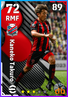 Kaneko Takuro — RMF, OVR 72, MAX 89