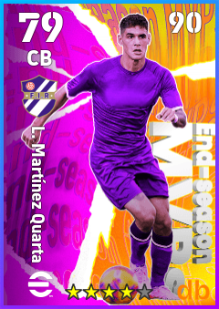 L. Martínez Quarta — CB, OVR 79, MAX 90