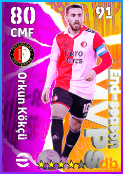 Orkun Kökçü — CMF, OVR 80, MAX 91