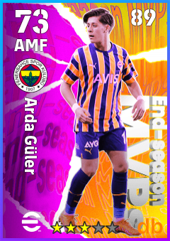 Arda Güler — AMF, OVR 73, MAX 89