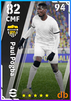 Paul Pogba — CMF, OVR 82, MAX 94
