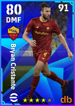 Bryan Cristante — DMF, OVR 80, MAX 91