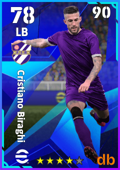 Cristiano Biraghi — LB, OVR 78, MAX 90