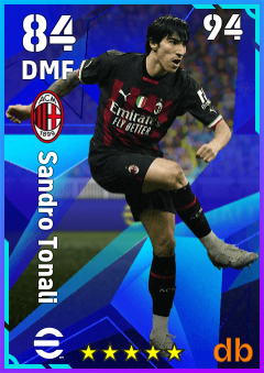 Sandro Tonali — DMF, OVR 84, MAX 94
