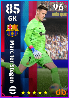 Marc ter Stegen — GK, OVR 85, MAX 96