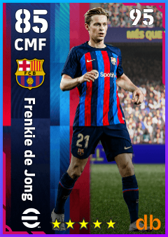 Frenkie de Jong — CMF, OVR 85, MAX 95