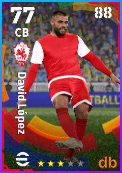 David López — CB, OVR 77, MAX 88