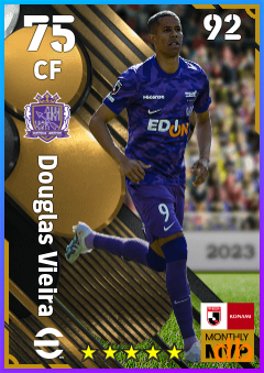 Douglas Vieira — CF, OVR 75, MAX 92