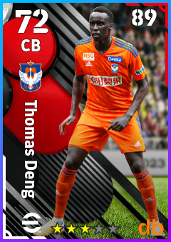 Thomas Deng — CB, OVR 72, MAX 89