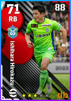 Ishihara Hirokazu — RB, OVR 71, MAX 88