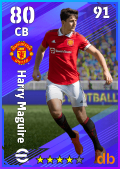 Harry Maguire — CB, OVR 80, MAX 91