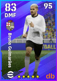 Bruno Guimarães — DMF, OVR 83, MAX 95