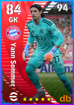 Yann Sommer — GK, OVR 84, MAX 94