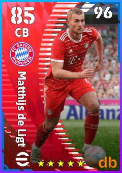 Matthijs de Ligt — CB, OVR 85, MAX 96