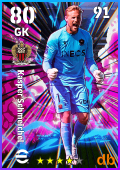 Kasper Schmeichel — GK, OVR 80, MAX 91
