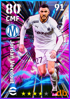 Jordan Veretout — CMF, OVR 80, MAX 91